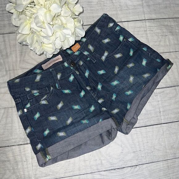 Anthropologie | Anthro Pilcro & the Letterpress Stet Art Brushstroke Print Short - Picture 1 of 7